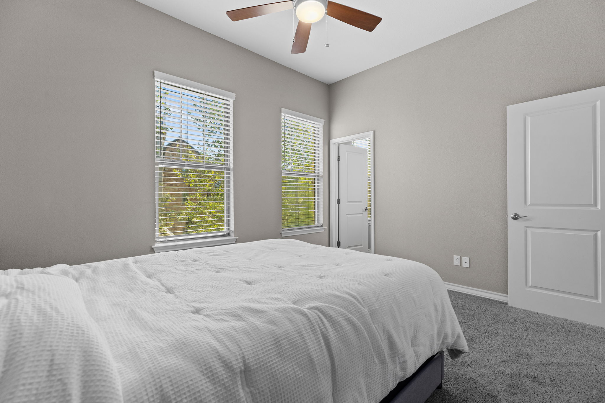 1125 Highknoll Lane Georgetown, TX 78628 - Photo 30 of 40 Carpeted bedroom with baseboards and a ceiling fan