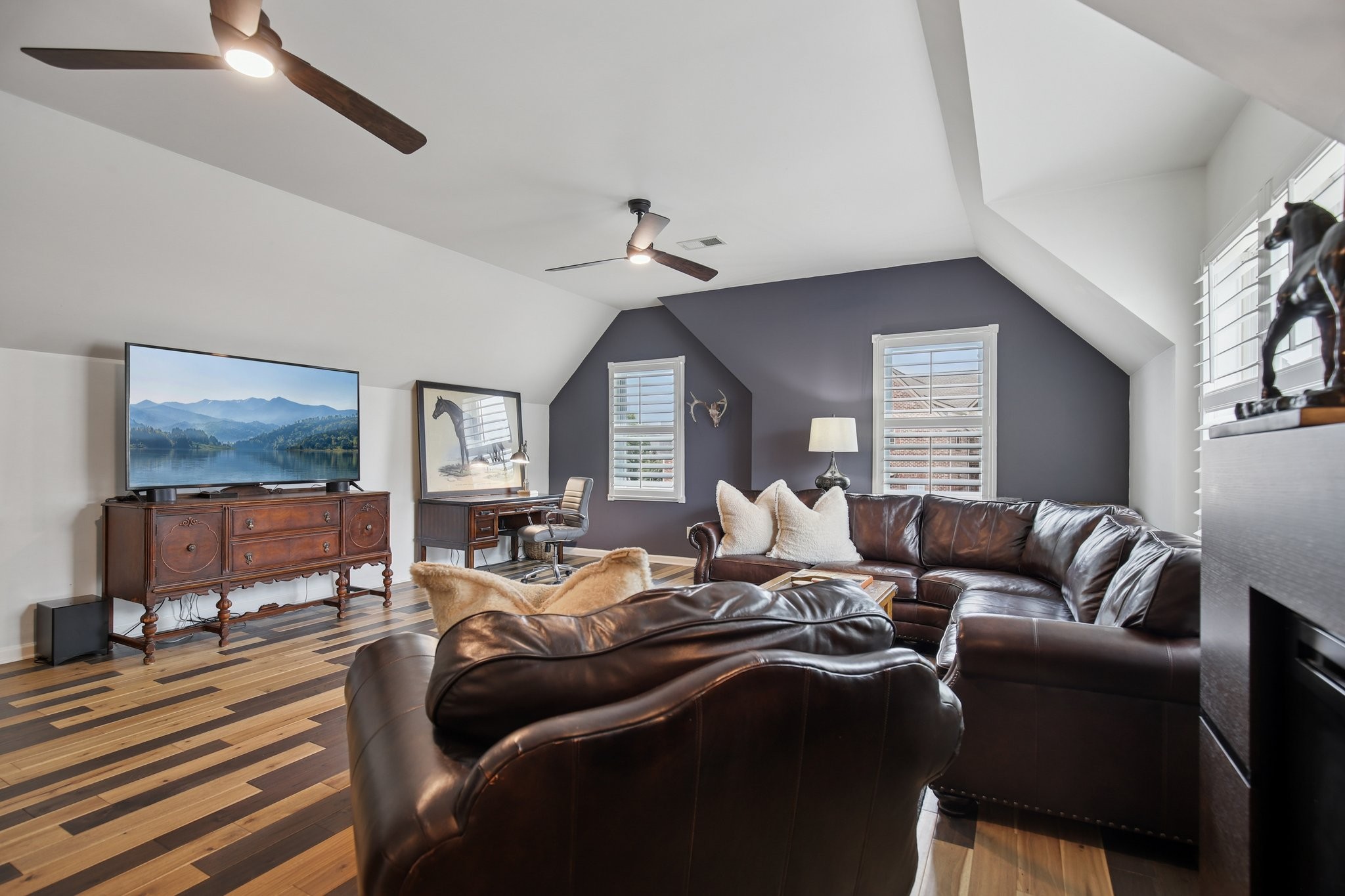 135 Ruland Circle Hendersonville, TN 37075 - Photo 65 of 89 a living room with furniture and a flat screen tv