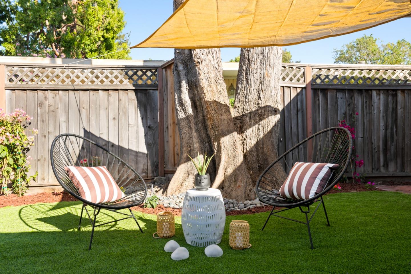 2443 Thaddeus Drive Mountain View, CA 94043 - Photo 22 of 38 a view of a chairs and table in patio