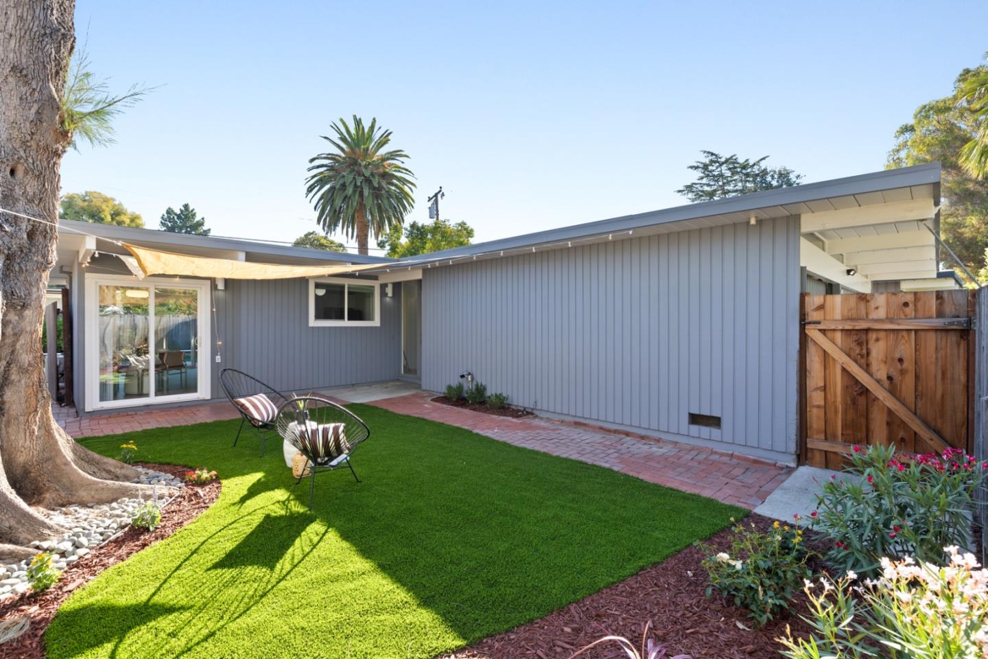 2443 Thaddeus Drive Mountain View, CA 94043 - Photo 27 of 38 a view of backyard with a garden and plants