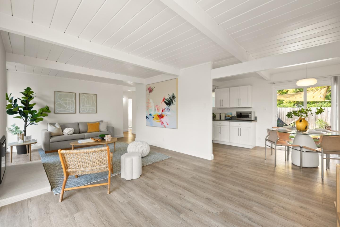 2443 Thaddeus Drive Mountain View, CA 94043 - Photo 7 of 38 a living room with furniture dining table and wooden floor