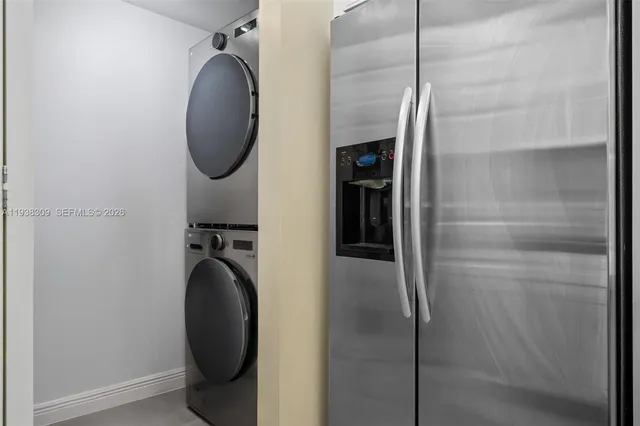 a bathroom with a mirror and a shower