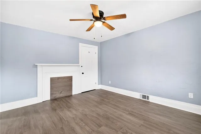 wooden floor in an empty room