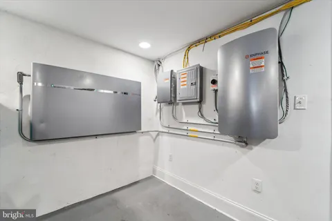 a view of a refrigerator in a kitchen
