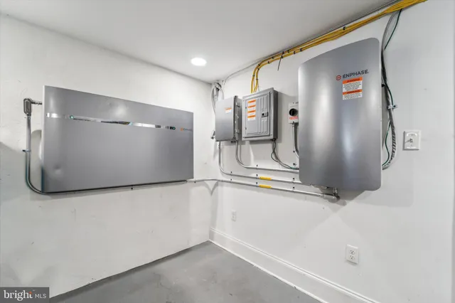 a view of a refrigerator in a kitchen