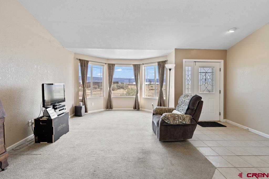 19496 E Road Delta, CO 81416 - Photo 5 of 33 a living room with furniture a flat screen tv and a window