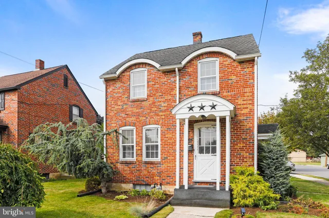 a front view of a house