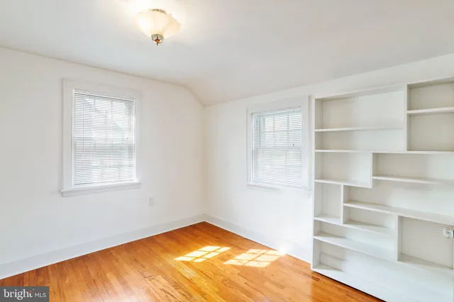 a view of a room with empty racks