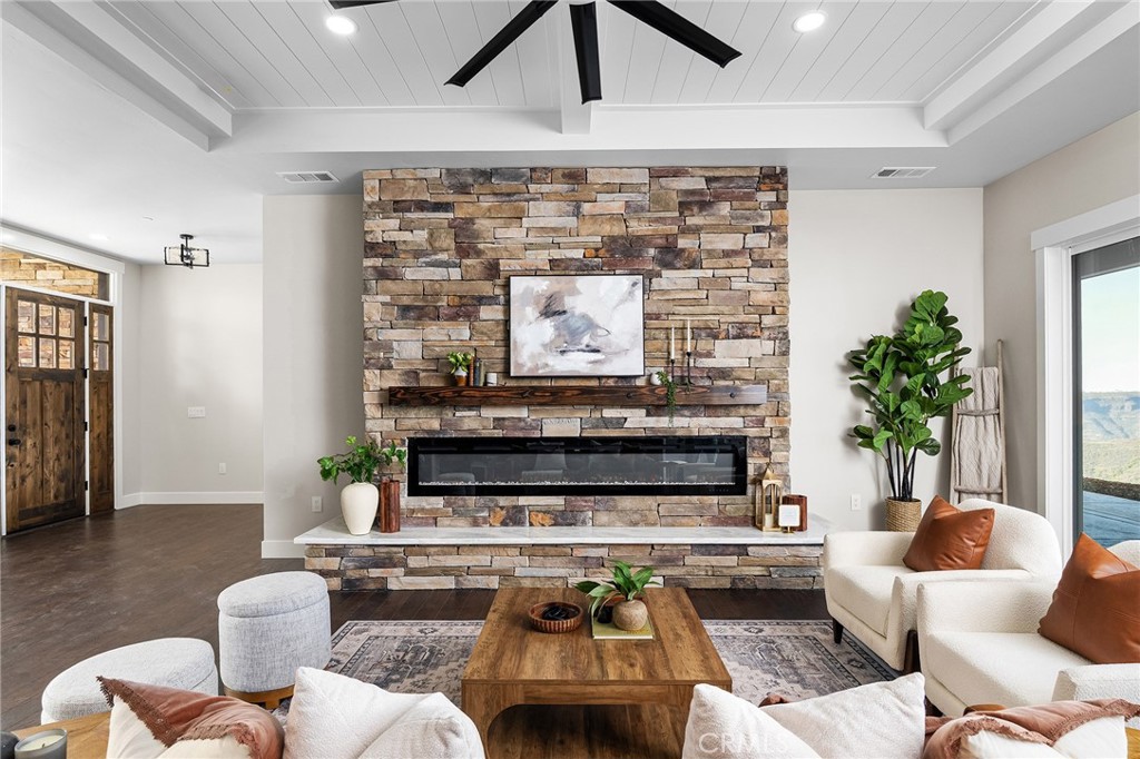 163 Valley Ridge Drive Paradise, CA 95969 - Photo 12 of 69 a living room with furniture and a fireplace