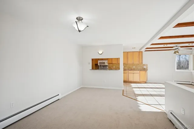 an empty room with window