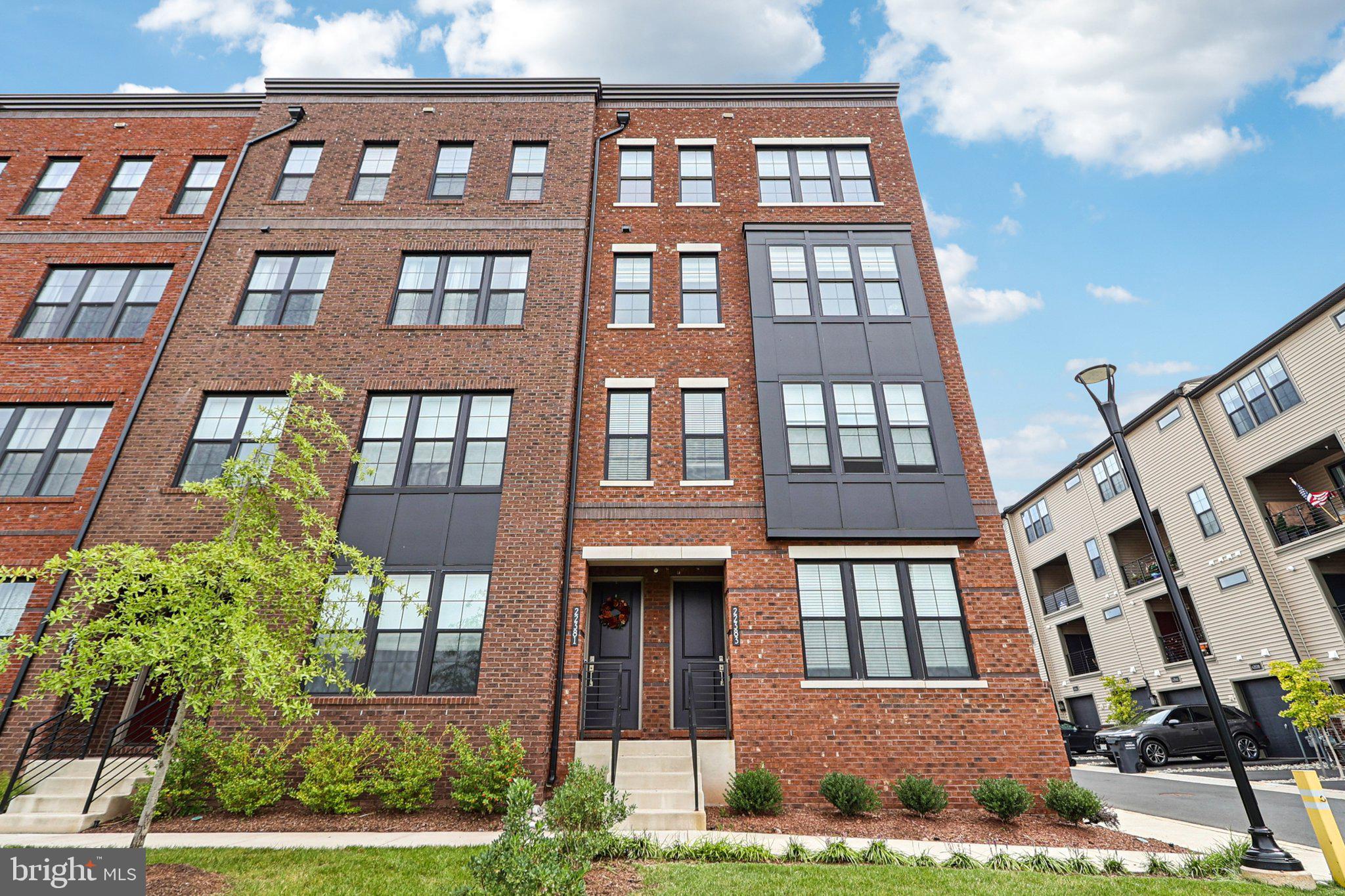 a front view of a building