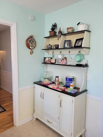 a view of white cabinets