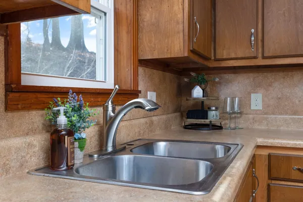 a view of a hallway with closet area