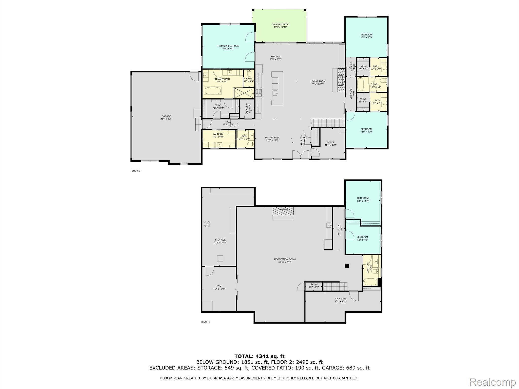 5057 Pardee Road East Webberville, MI 48892 - Photo 78 of 78 Whole House Floorplan