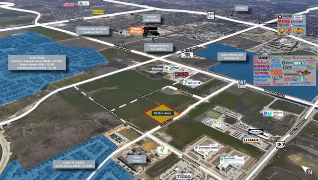 $9,266,518 | 0 Prairie Drive, Prosper, TX 75078