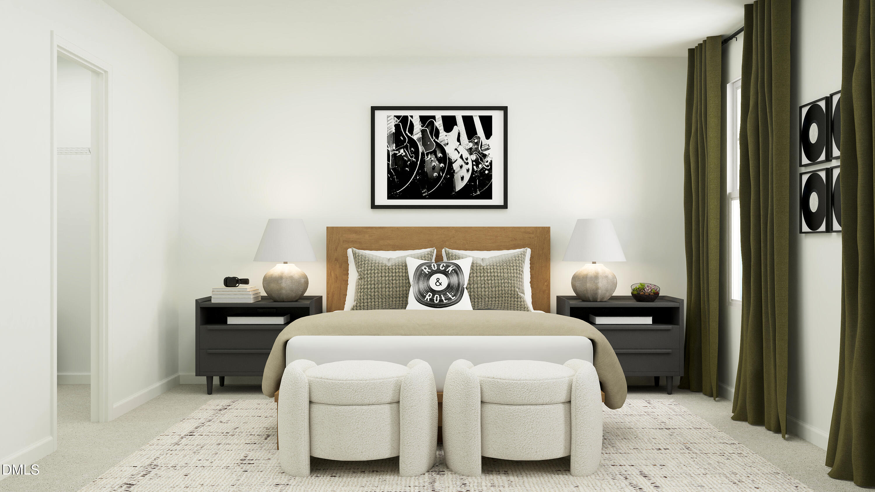 192 Redford Pl Drive Rolesville, NC 27571 - Photo 12 of 24 a bedroom with a bed and a painting on the wall