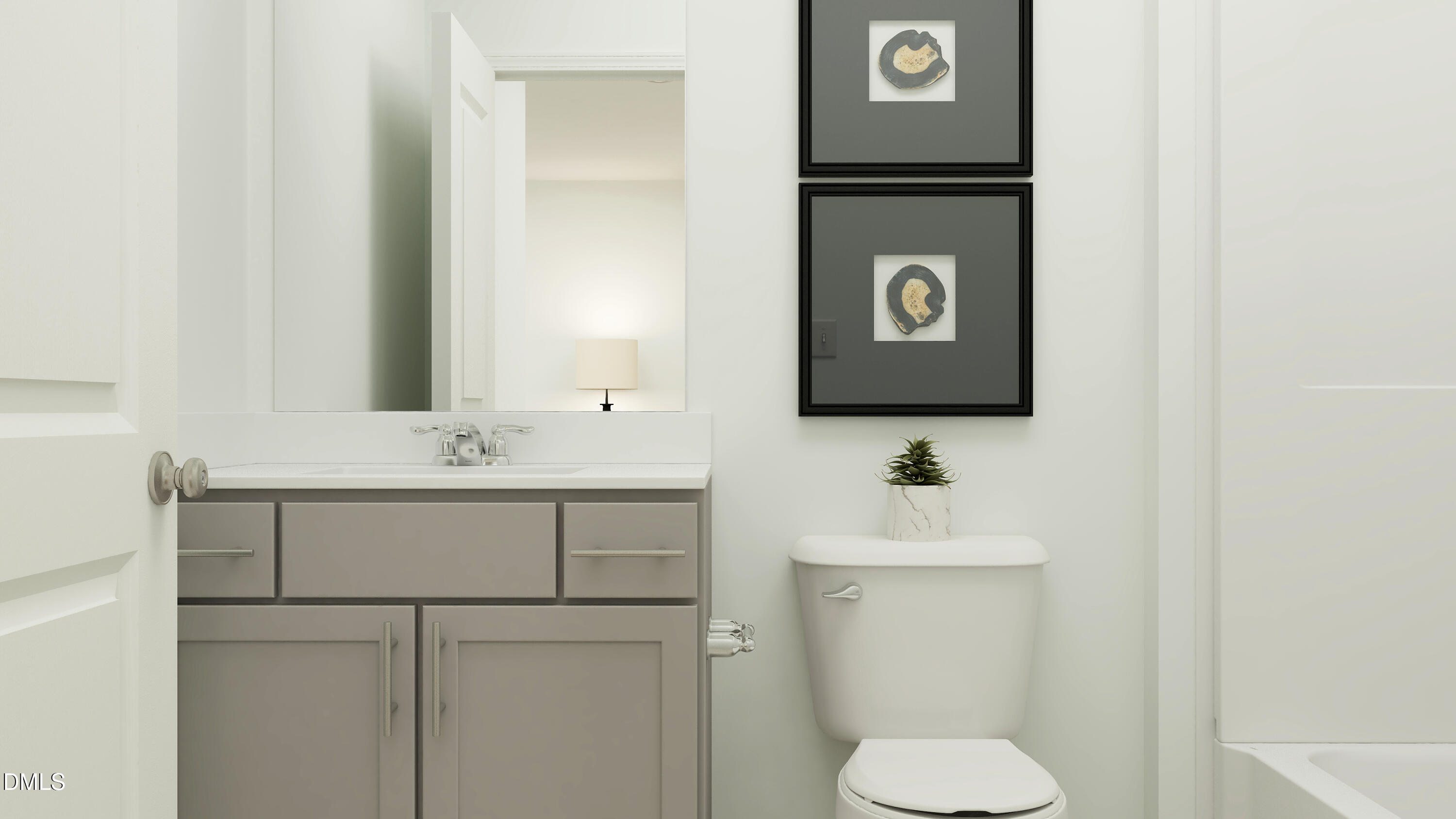 192 Redford Pl Drive Rolesville, NC 27571 - Photo 9 of 24 a bathroom with a sink and a mirror