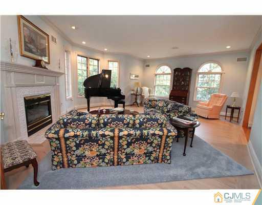 715 Old Raritan Road Edison, NJ 08820 - Photo 3 of 22 a living room with furniture a fireplace and a flat screen tv