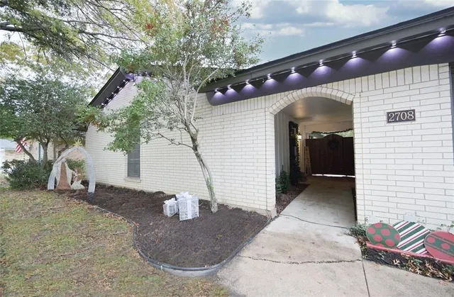 a front view of a house with entryway