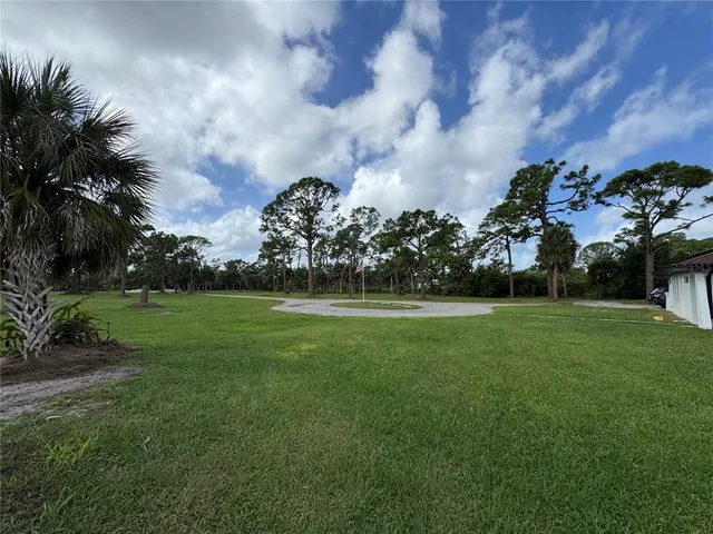 a view of building with outdoor space