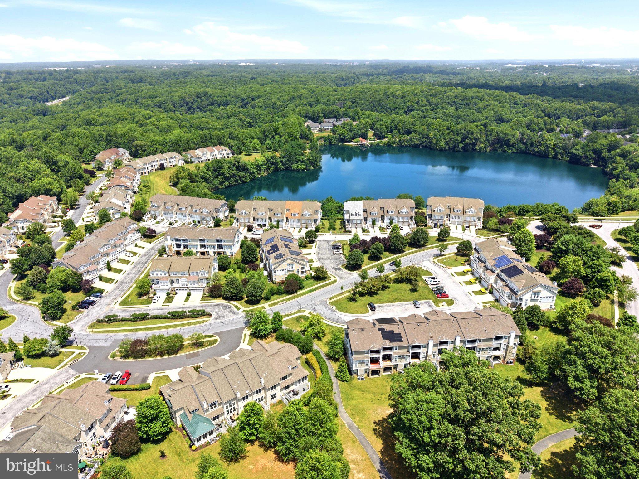 8705 Timber Oak Lane Laurel, MD 20723 - Photo 55 of 60 Aeriel View of Complex and Lake