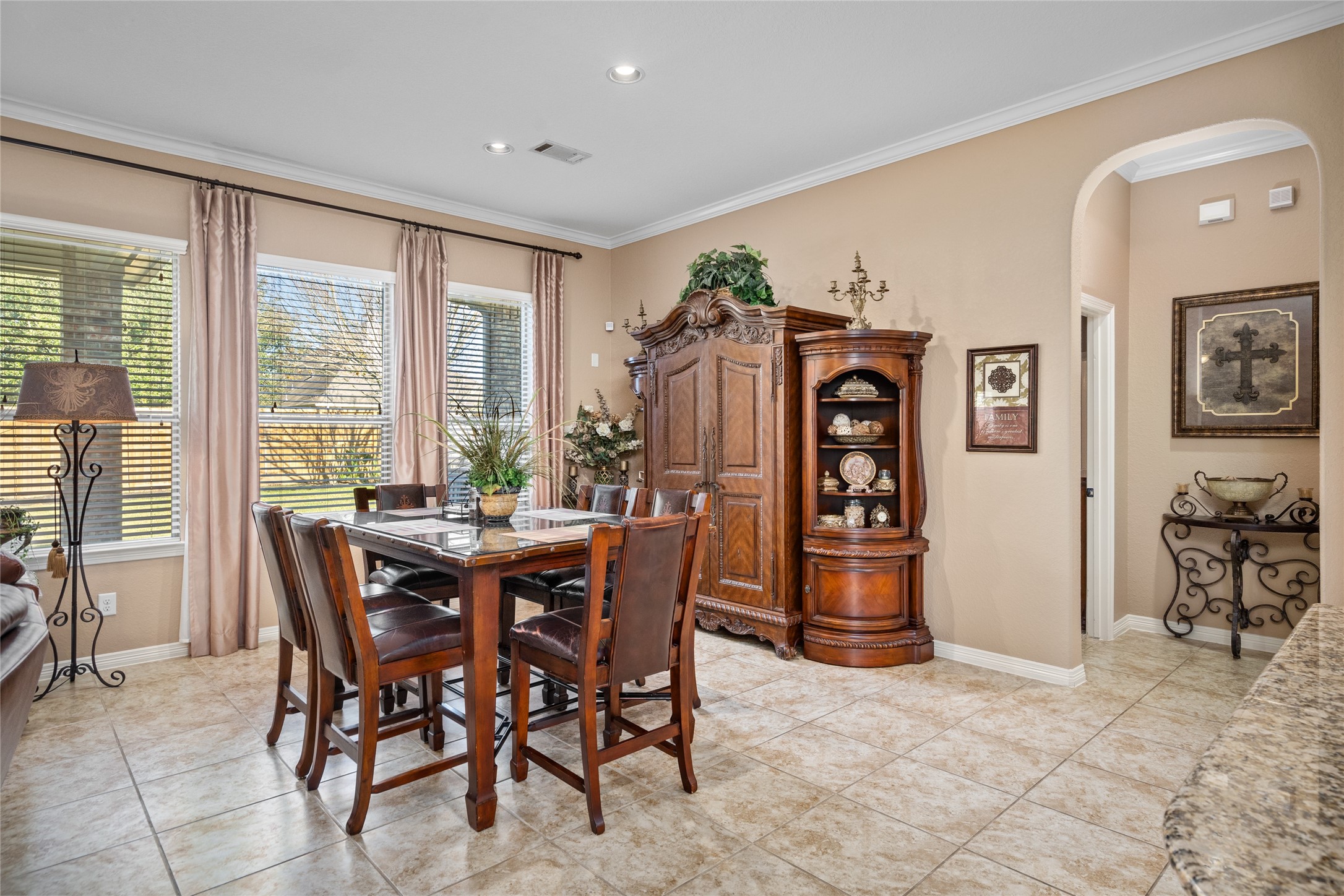 517 West Fork Webster, TX 77598 - Photo 11 of 28 a view of a dining room with furniture window and outside view