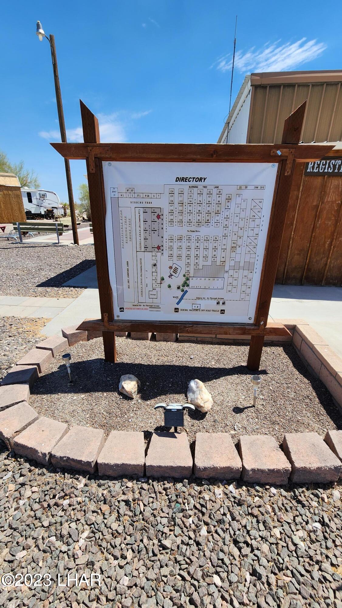 1240 Acacia Road, Unit 155 Quartzsite, AZ 85346 - Photo 20 of 21 Park directory