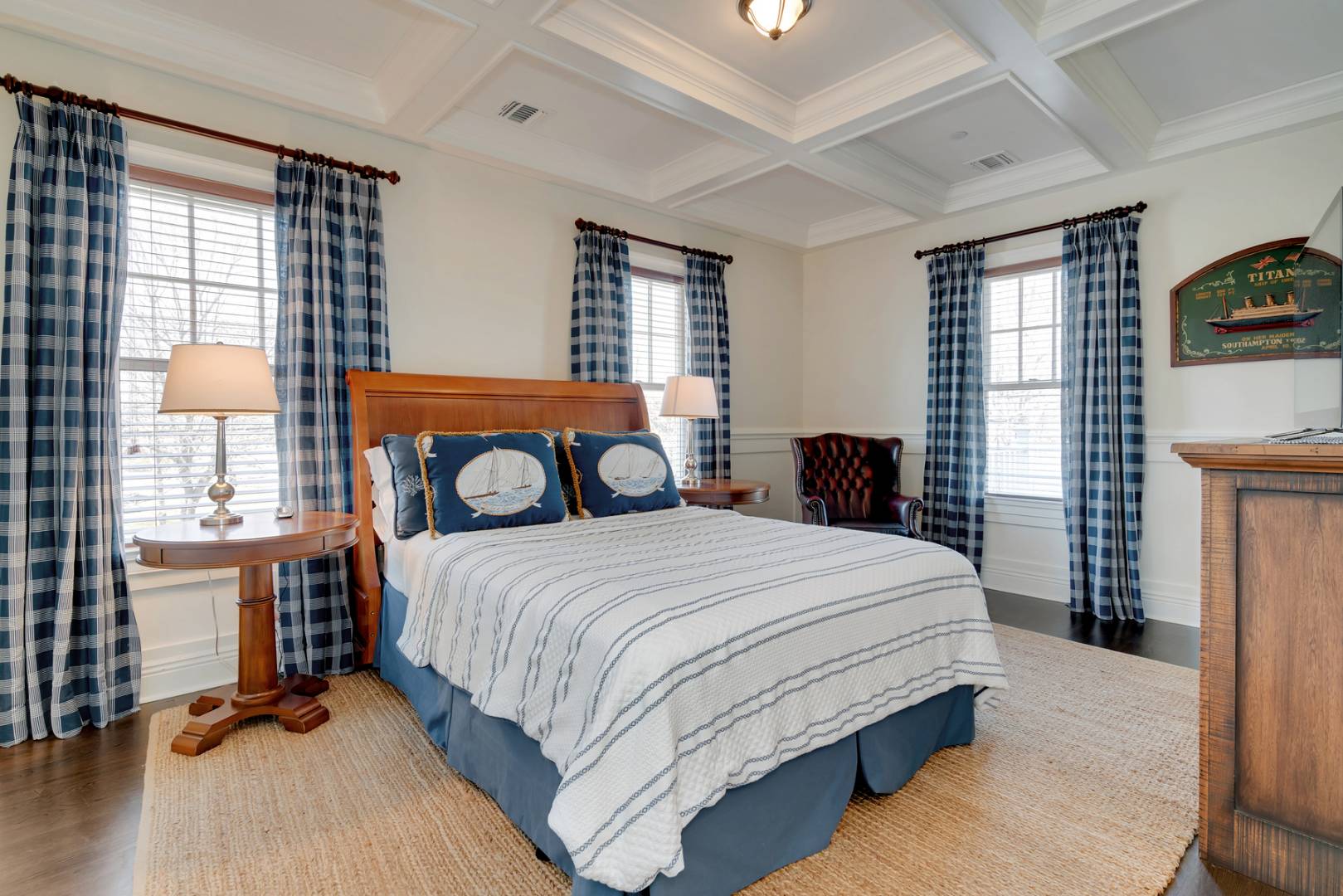 228 Little Plains Road Southampton, NY 11968 - Photo 12 of 17 a bedroom with a bed and wooden floor
