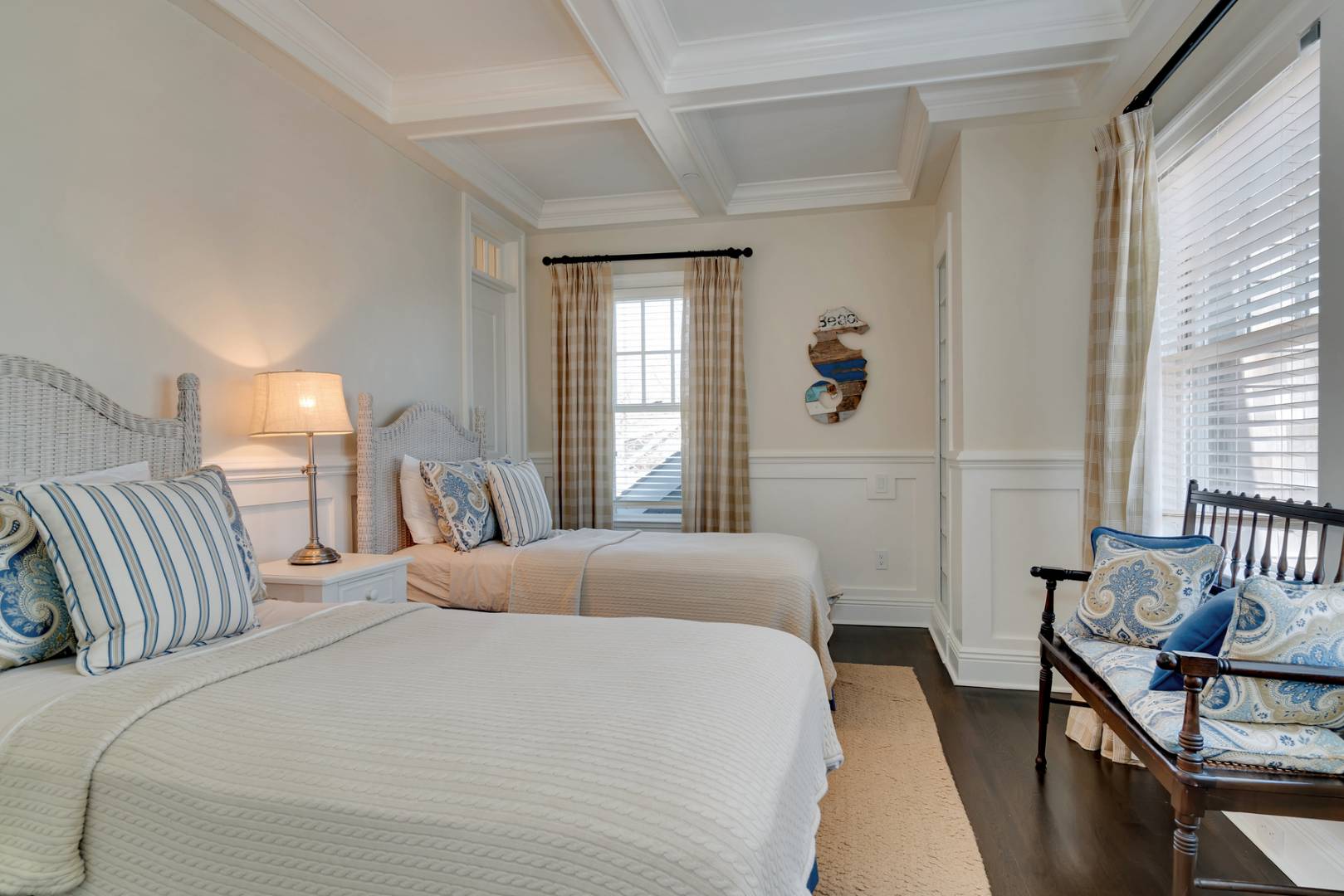 228 Little Plains Road Southampton, NY 11968 - Photo 13 of 17 a bedroom with a bed and wooden floor
