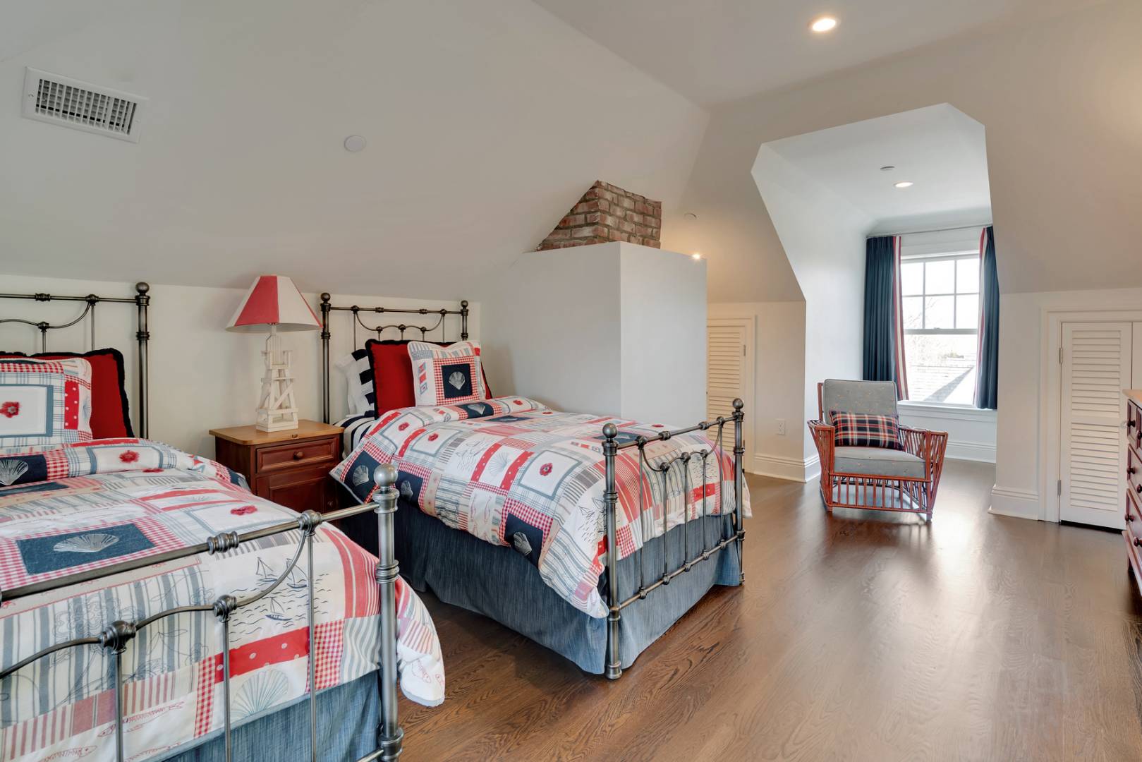 228 Little Plains Road Southampton, NY 11968 - Photo 14 of 17 a bedroom with a bed and a couch