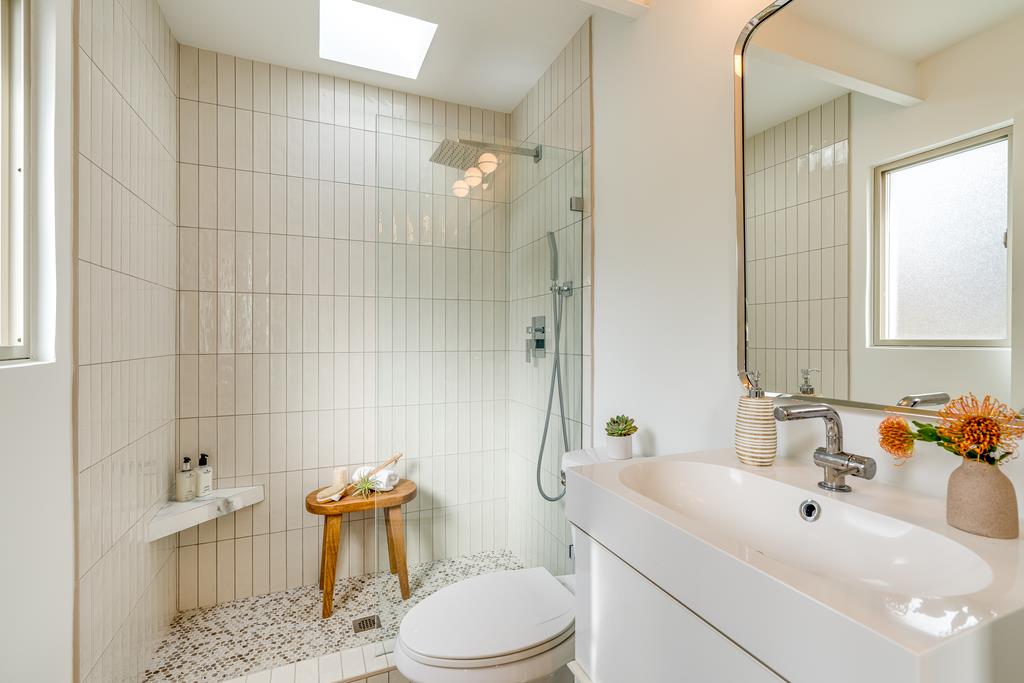 51 Asta Drive La Selva Beach, CA 95076 - Photo 20 of 43 a bathroom with a sink toilet and shower