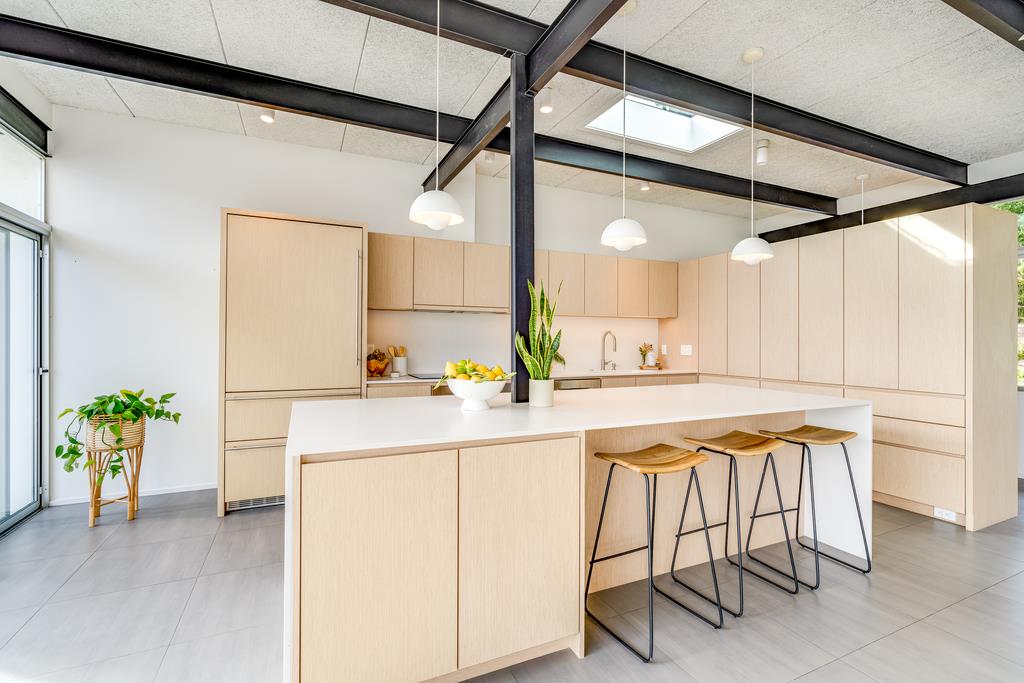 51 Asta Drive La Selva Beach, CA 95076 - Photo 9 of 43 a kitchen with a sink a stove and chairs