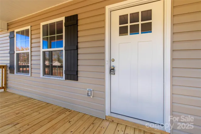 a view of front door