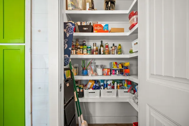 a utility room with a washer and dryer