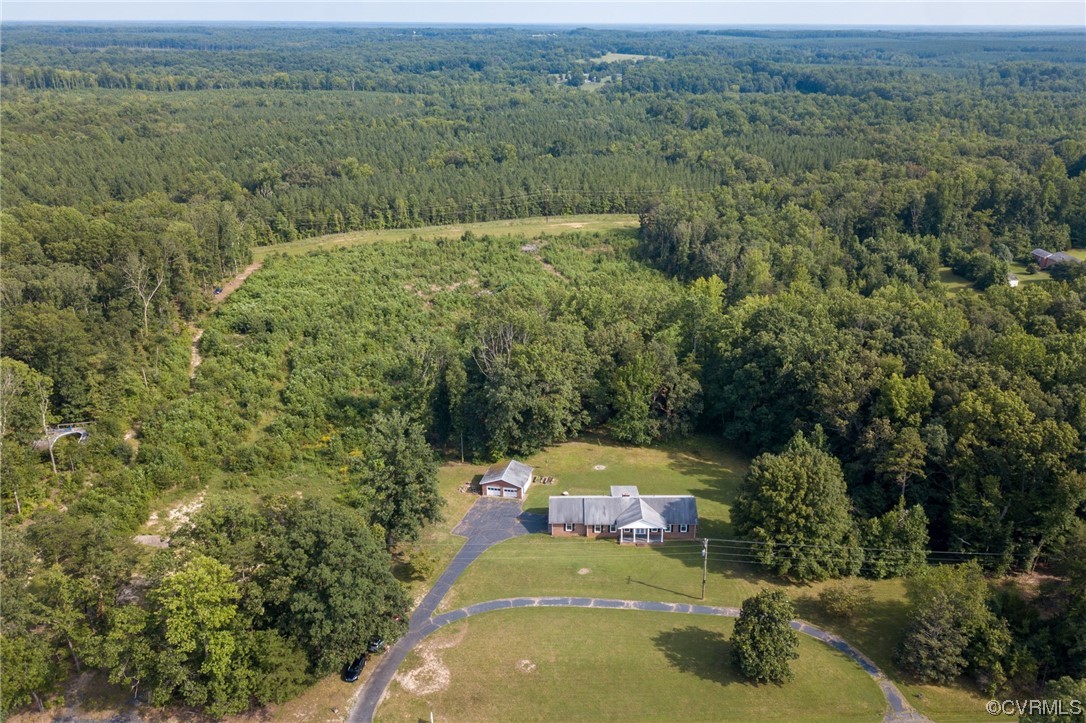 7000 Venable Road Kents Store, VA 23084 - Photo 32 of 45 an aerial view of a house with a yard