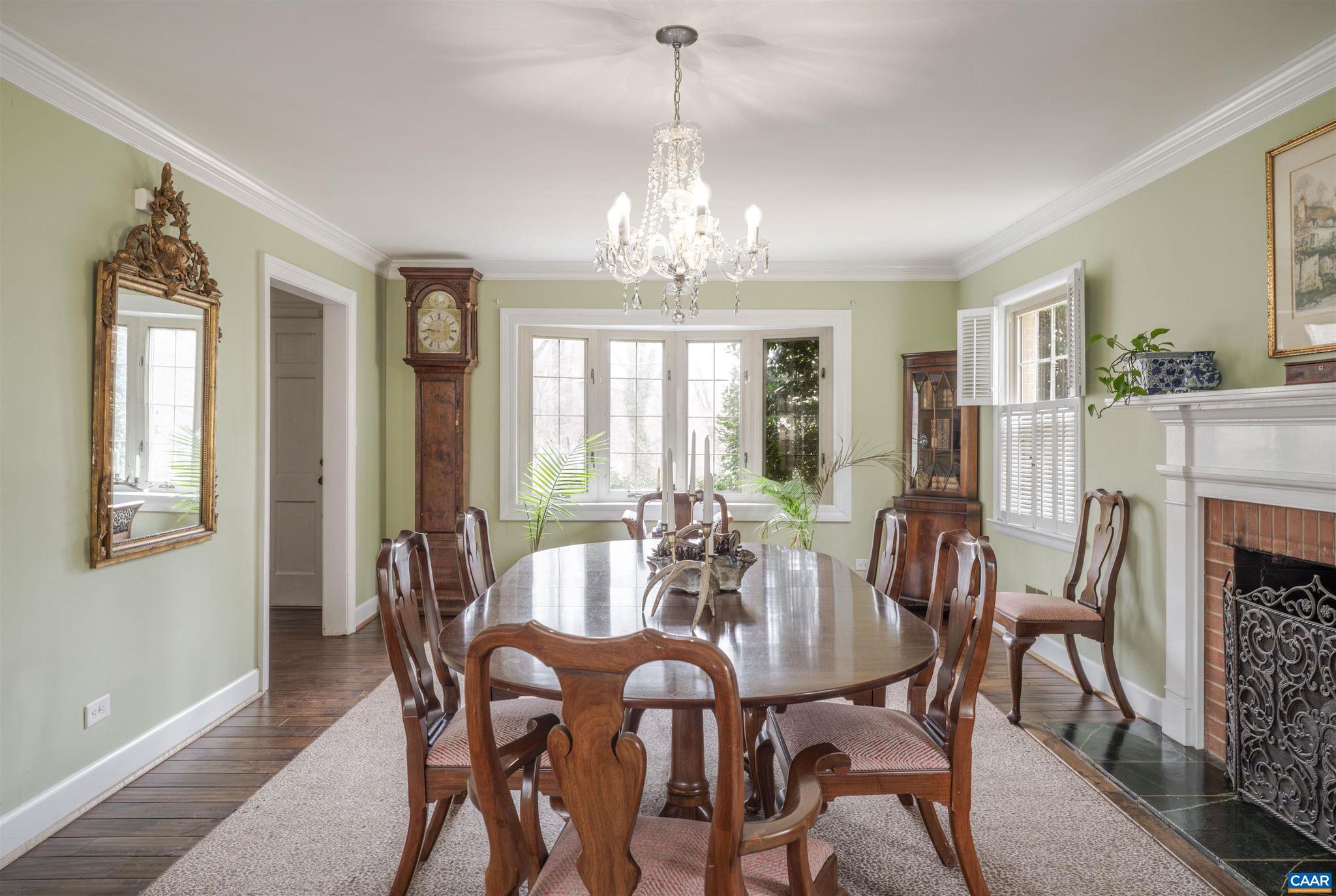 21 Deer Path Charlottesville, VA 22903 - Photo 17 of 27 a view of a dining room with furniture window and wooden floor