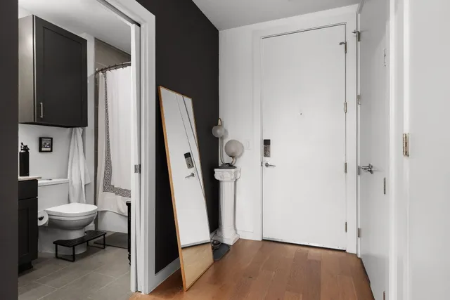 a view of an front door