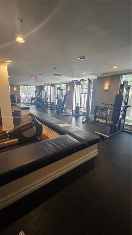 a view of a gym