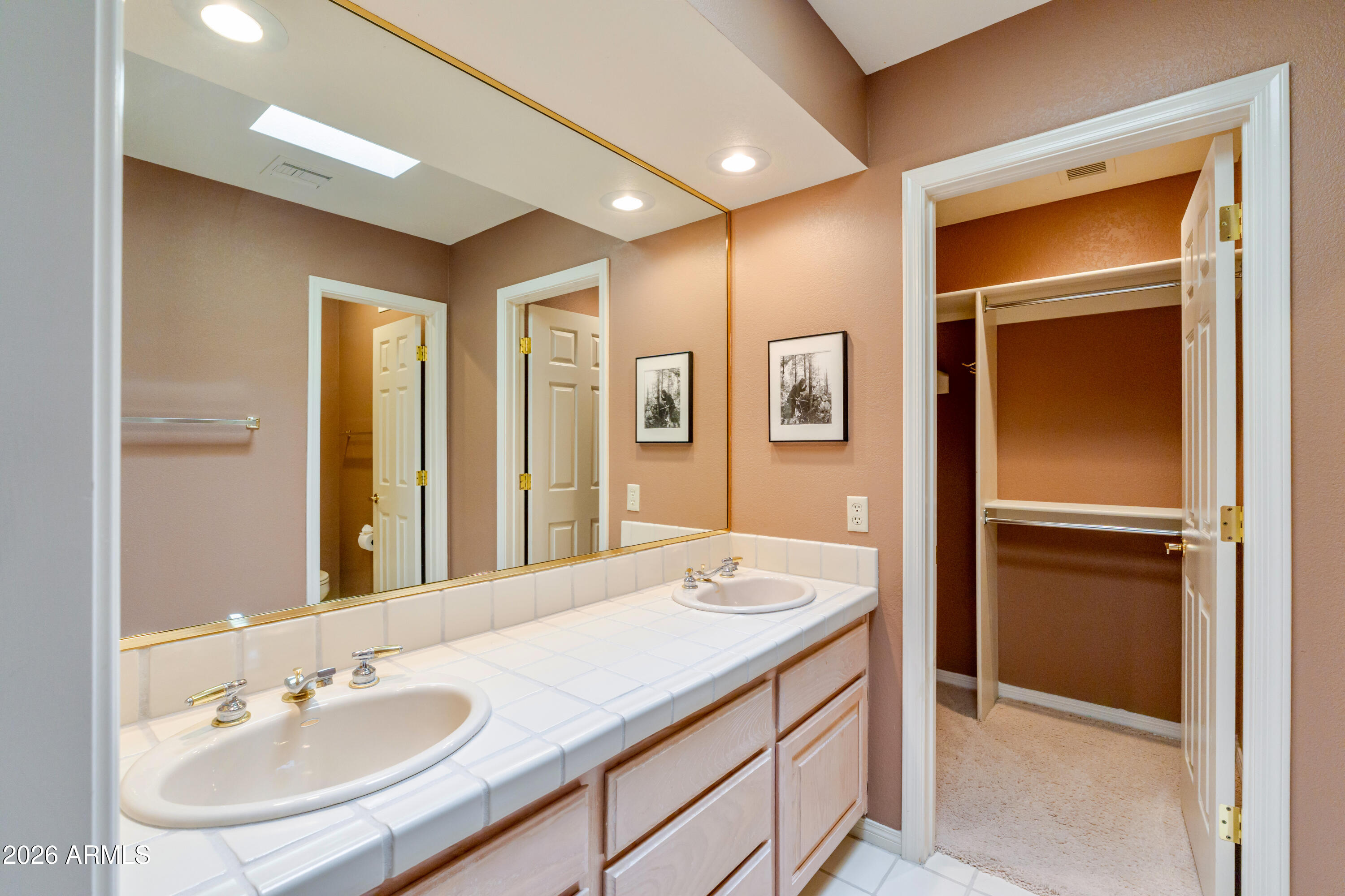 19125 East Vía Esquina Rio Verde, AZ 85263 - Photo 35 of 50 a bathroom with a sink and a mirror