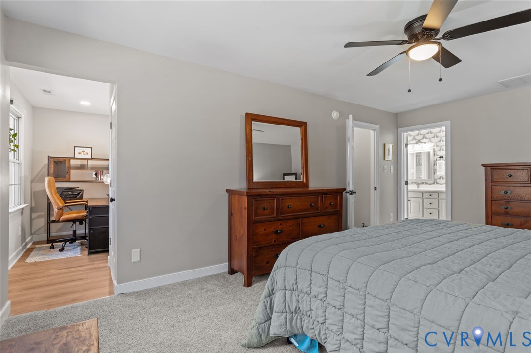 24221 Pear Orchard Road Moseley, VA 23120 - Photo 20 of 44 with view to office (plumbed for secondary laundry