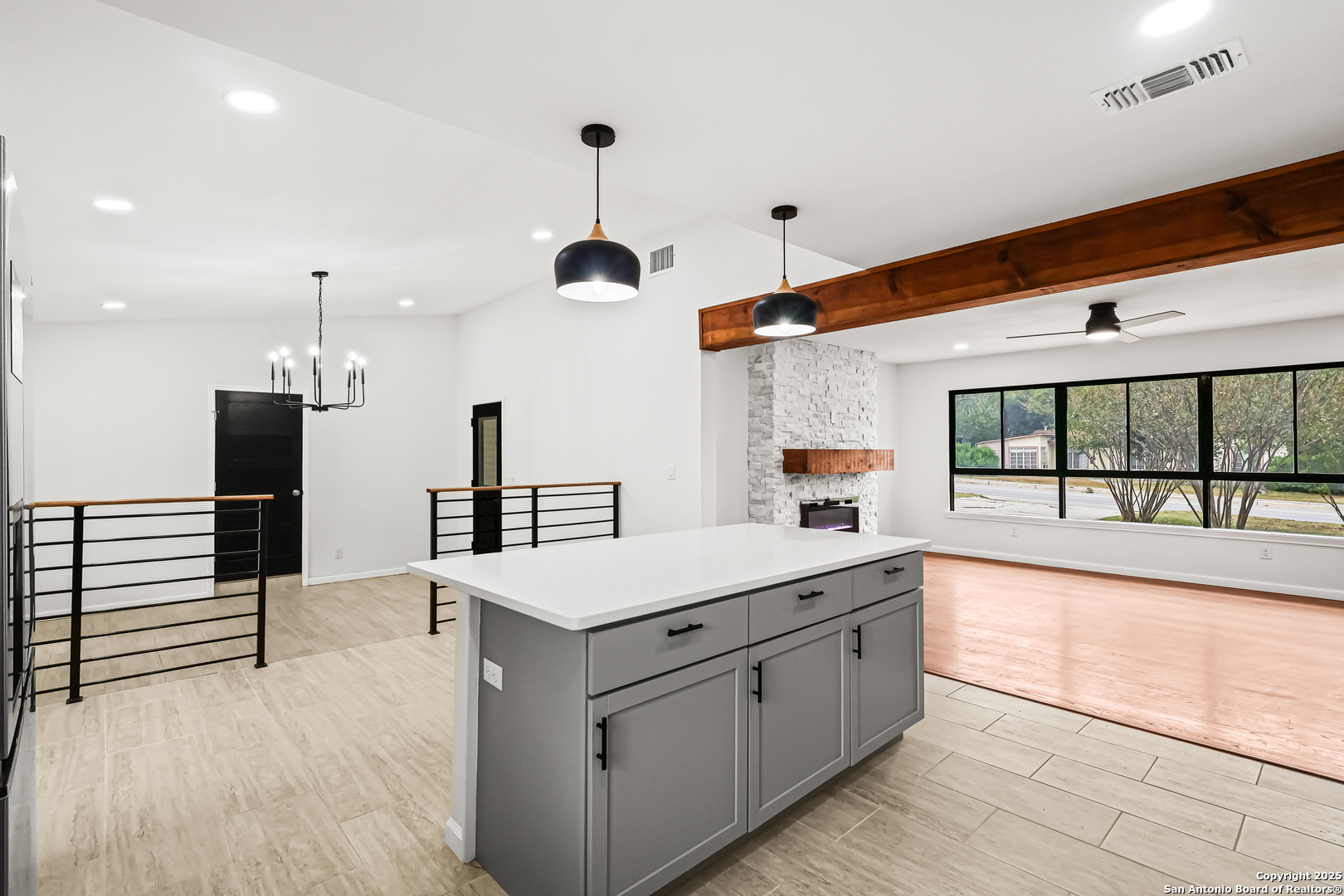 728 Rittiman Road San Antonio, TX 78209 - Photo 11 of 31 a kitchen with a sink and a refrigerator