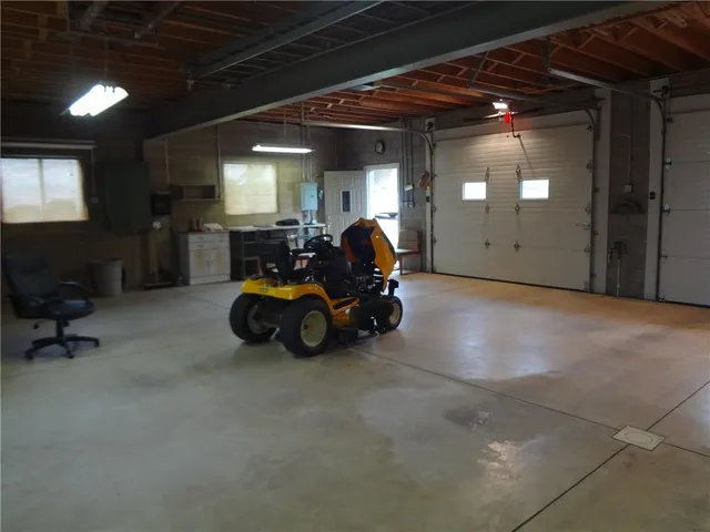 a view of a car garage
