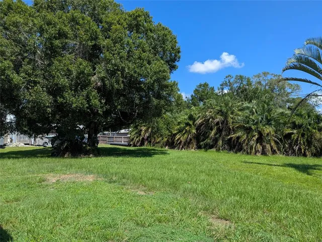 a view of yard with green space