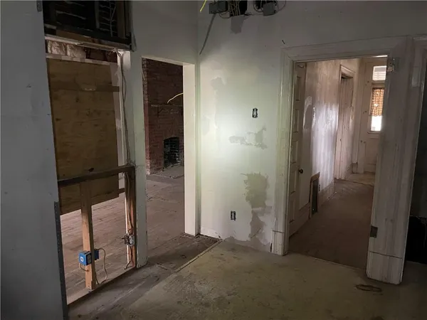 a view of an front door