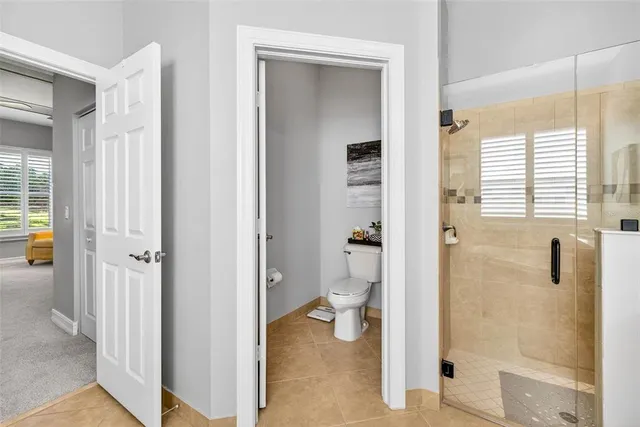 a view of a yard with an tree