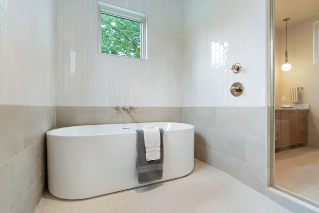 a utility room with cabinets