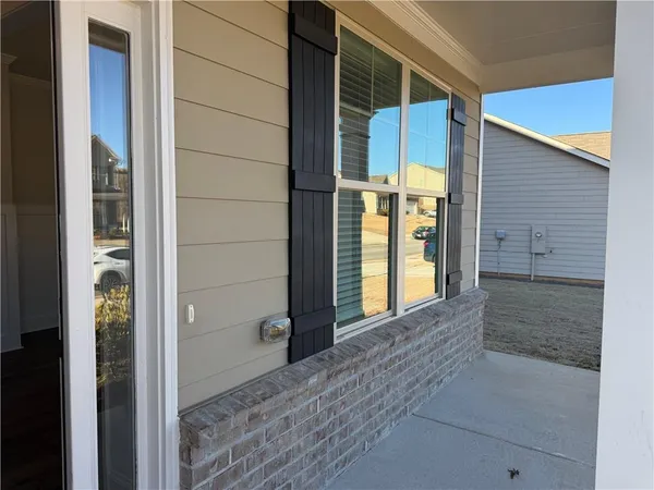 a view of front door of house