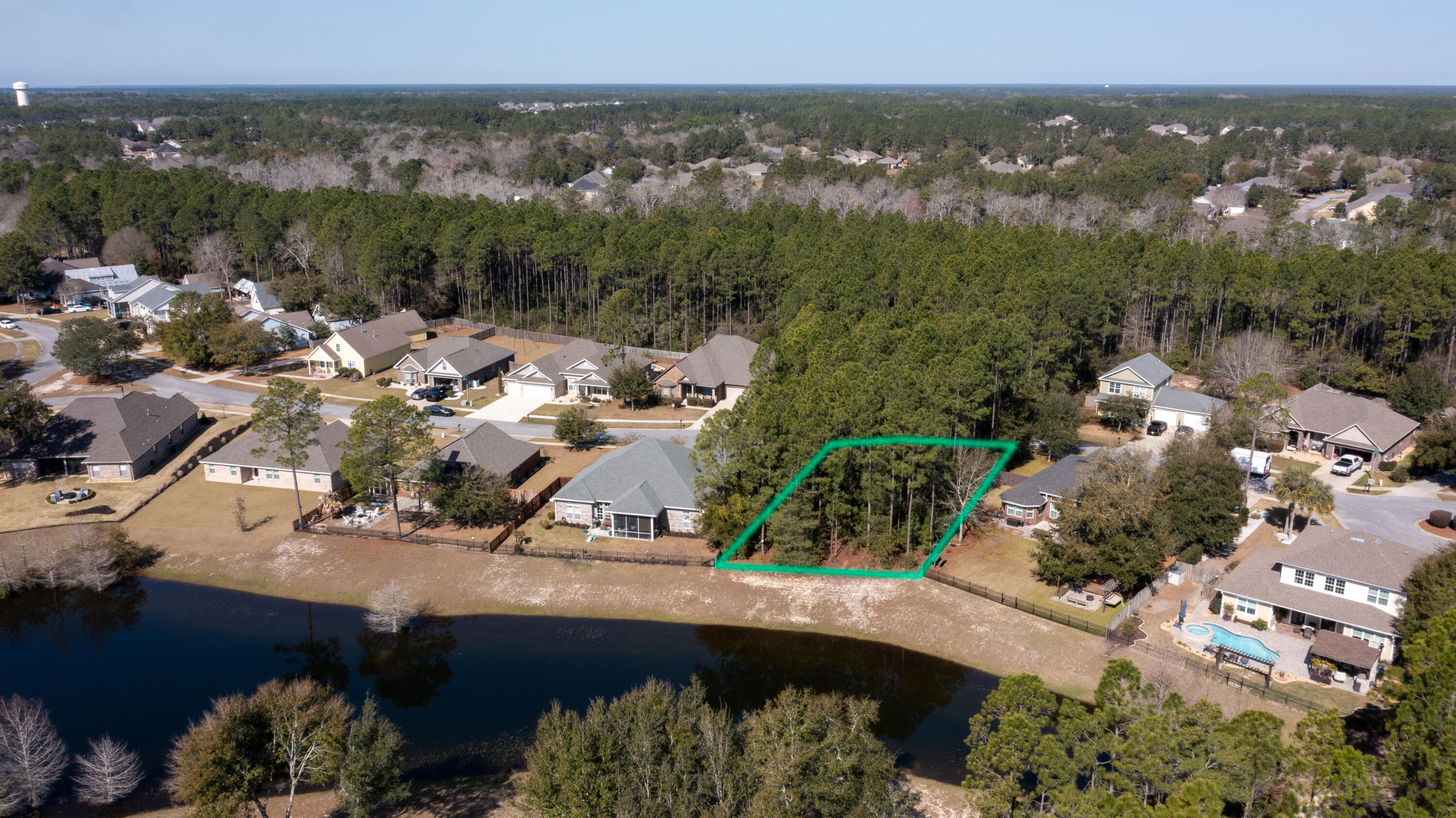 Lot 58 Concert Court Freeport, FL 32439 - Photo 15 of 37 a view of a lake in middle of the town