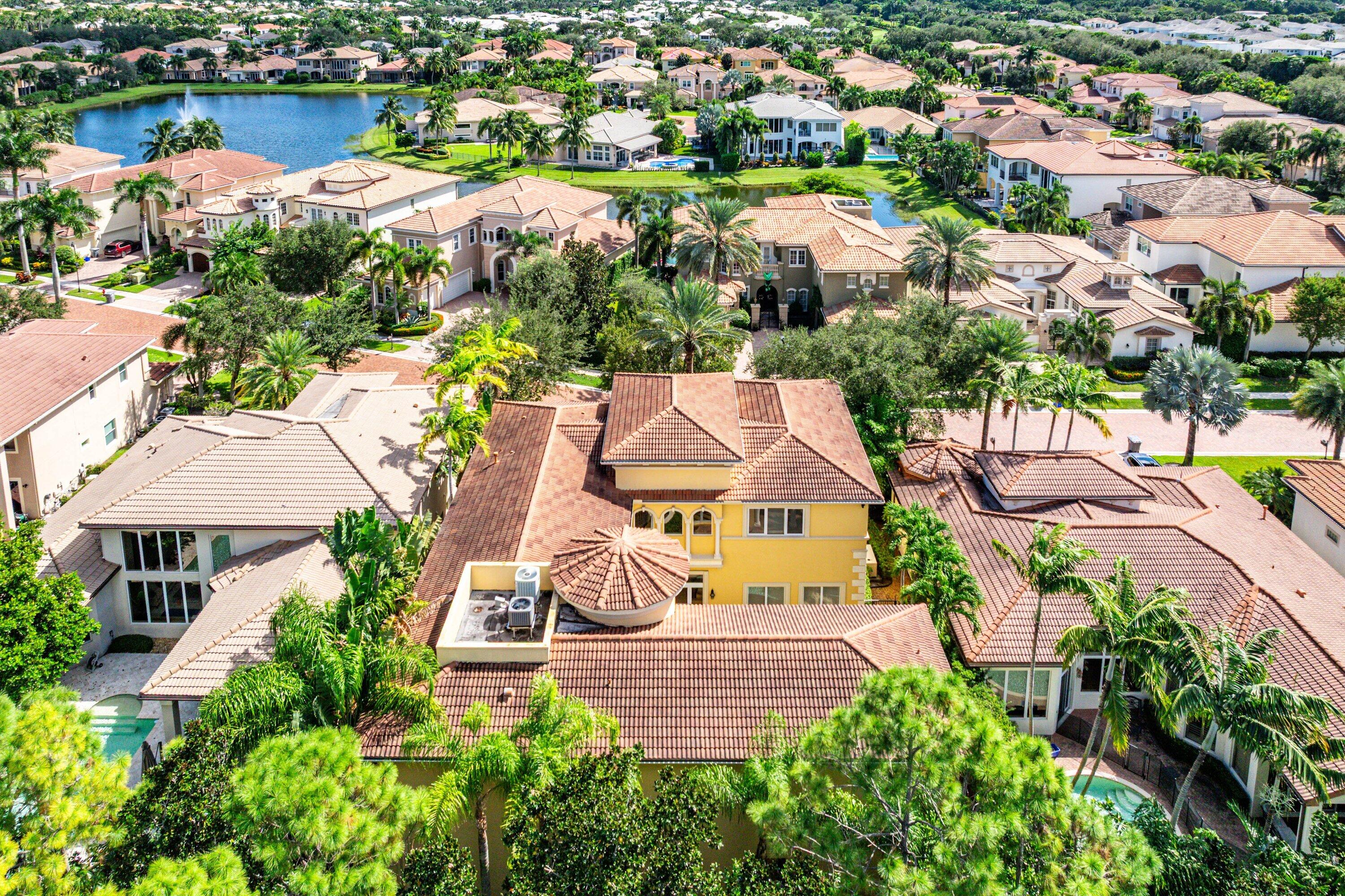 17387 Balaria Street Boca Raton, FL 33496 - Photo 9 of 65 an aerial view of residential houses with outdoor space and swimming pool