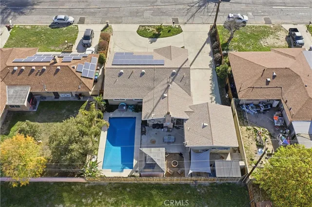 a view of a city with mountains